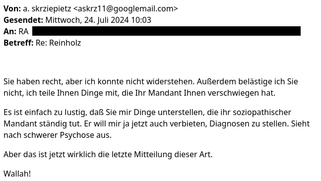 Der tiefe Fall des „Neuhimmlers“ Sven Liebich: Eine Warnung für den Maulheld Andreas Skrziepietz (Hannover)