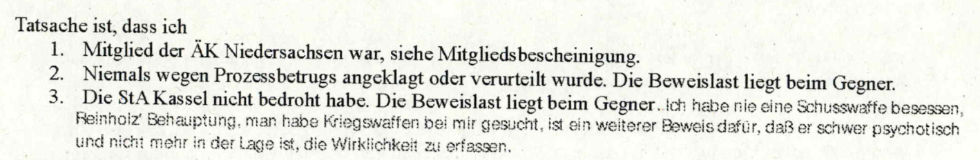 Was mich wundert... Frage an den wohl dümmsten Prozessbetrüger Hannovers (2. Update)