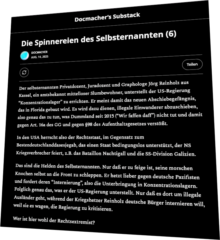 Dr. Andreas Skrziepietz aus Hannover hat es so gewollt (Update)