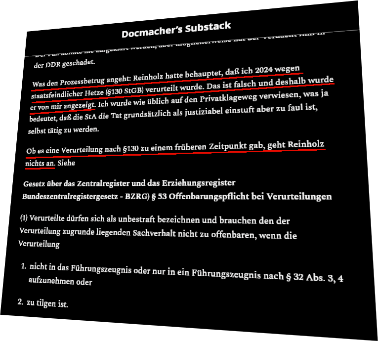 Versuchte Freiheitsberaubung: Wie Andreas Skrziepietz mich in den Knast lügen wollte.