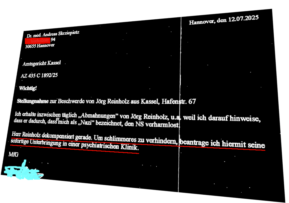 Versuchte Freiheitsberaubung: Wie Andreas Skrziepietz mich in den Knast lügen wollte.
