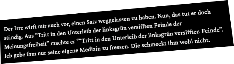Andreas Skrziepietz queruliert (und stalkt!) durch öffentliche Schrift - und er erzählt weitere Lügenmärchen.