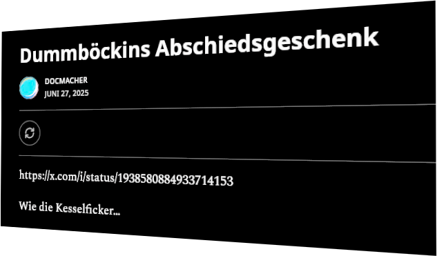 „Quak! Wichs! Quak!“ →„Das ist nur Hass und Hetze!“