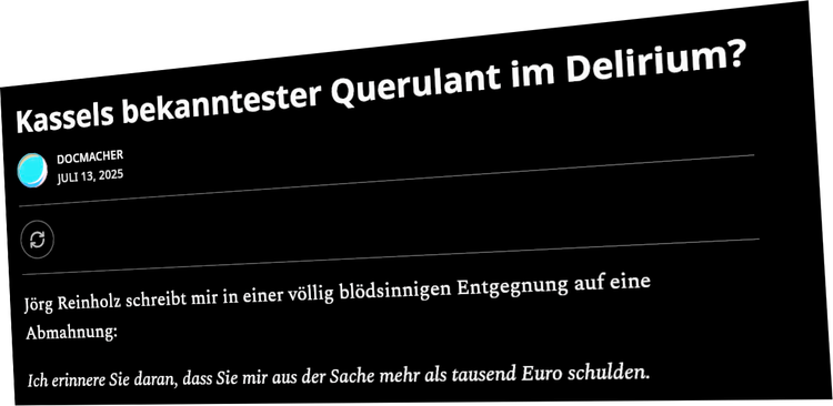 Das „Angstquieken“ eines geistig regressierten „Quaknazis“