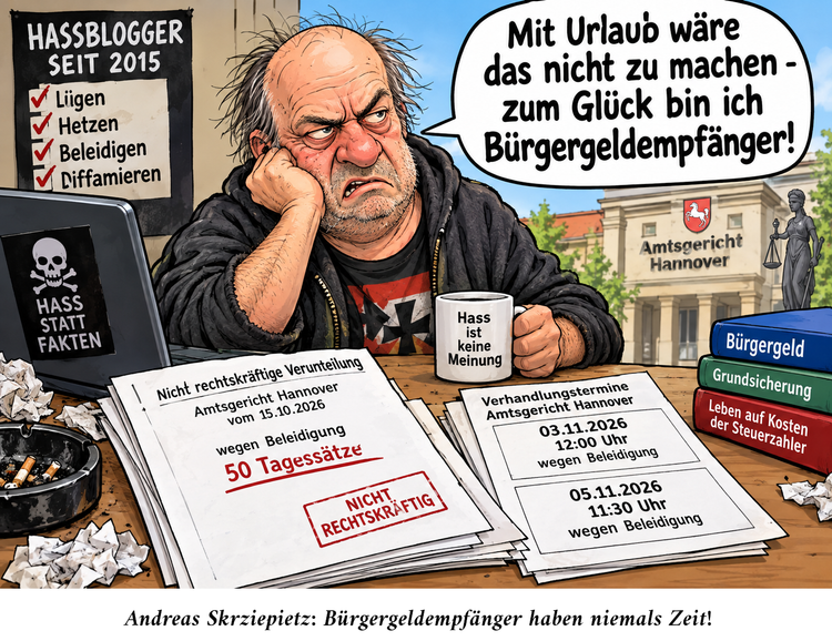 Herbst 2026: Termine in Sachen Andreas Skrziepietz (AG Hannover)