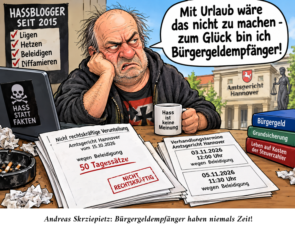 Herbst 2026: Termine in Sachen Andreas Skrziepietz (AG Hannover)